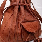 vintage 1970s leather shoulder bag purse