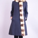 vintage 1960s lilli ann chinchilla trim coat
