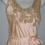 vintage 1930s silk charmeuse nightgown