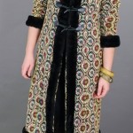 vintage 1960s faux fur tapestry coat