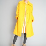 vintage 1960s yellow raincoat