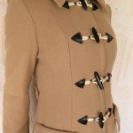 vintage 1960s khaki toggle coat