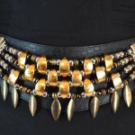 mbellished leather belt