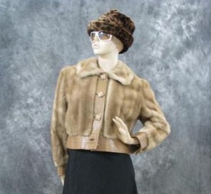 vintage 1960s faux fur jacket