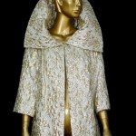 vintage 1960s silver lame opera coat