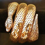 vintage whiting and davis mesh snake bracelet