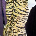 vintage 1950s tiger print dress