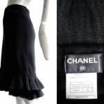 vintage Chanel cashmere knit skirt