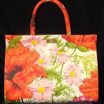 vintage 1960s margaret smith floral handbag
