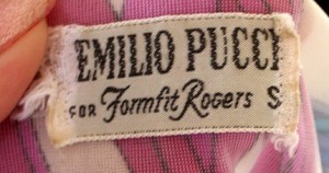 emilio pucci for formfit rogers label