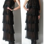 vintage 1960s tiered lace dress