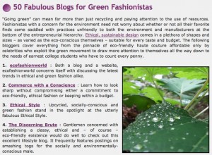 50 fabulous blogs for green fashionistas