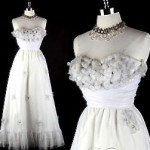 vintage 1950s mike benet cocktail wedding dress