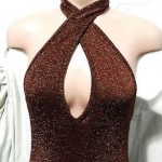 vintage 1970s halston lurex gown