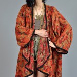 vintage 1980s draped kimono jacket