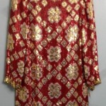 vintage oscar de la renta sequin mini dress