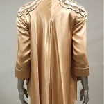 vintage 1930s beaded satin evening coat