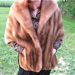 vintage christian dior fur stole