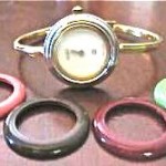 vintage gucci bangle bezel watch