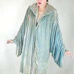 vintage silk velvet evening coat