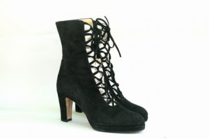 vintage 1990s lace-up suede boots 2