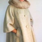 vintage 1950s lilli ann coat with fur collar