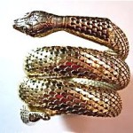 vintage whiting and davis snake bracelet