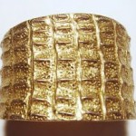 vintage ysl yves saint laurent gold cuff bracelet