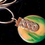 vintage Max Factor perfume pendant necklace