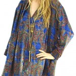 vintage christian dior paisley top/mini dress