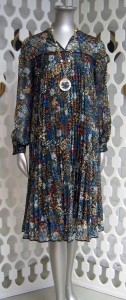 vintage 1970s floral tunic dress