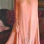 vintage silk beaded flapper dress