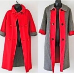 vintage lanvin reversible/convertible coat