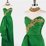 vintage 1960s taffeta evening gown