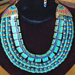 vintage hattie carnegie egyptian revival necklace