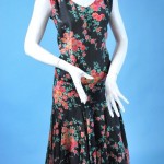 vintage 1920s floral print silk dress