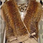 vintage fox fur vest