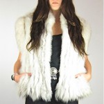 vintage fox fur vest