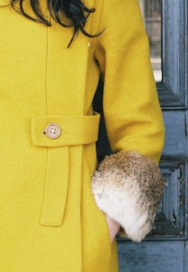 vintage 1960s coat sleeve