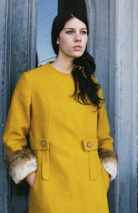 vintage 1960s wool coat three-quarter