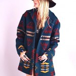vintage pendleton navajo blanket coat