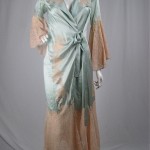 vintage 1930s silk and lace robe