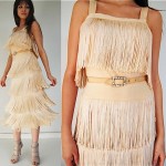 vintage fringed party dress