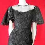 vintage 1950s lace little black dress