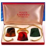 vintage lanvin boxed necklace set