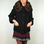 vintage 1950s persian lamb and mink coat