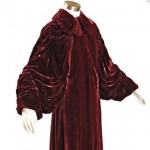 vintage 1920s/30s deco velvet evening robe coat