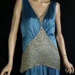 vintage 1930s silk and lace dress