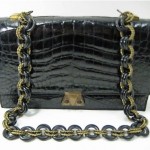 vintage 1960s Dofan crocodile handbag