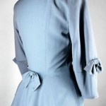 vintage 1940s peplum and bows suit